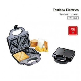 PIASTRA ELETTRICA PER TOAST SANDWICH HM-5845 750W