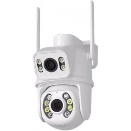 TELECAMERA IP CAM PTZ WIFI DOPPIA LENTE, APPLICAZIONE ICSEE, PER INTERNI ED ESTERNI